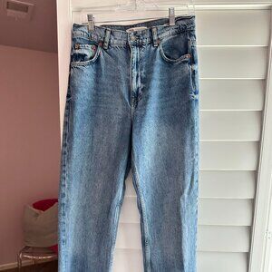Zara High Rise Wide Leg Jeans